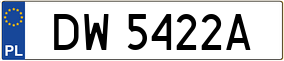 Trailer License Plate